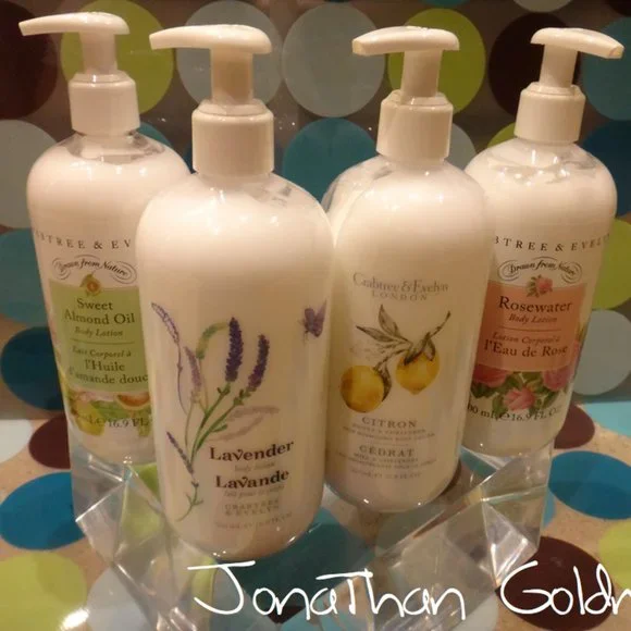 GROUP Crabtree & Evelyn Rosewater Sweet Almond Oil Lavender Citron Body Lotion